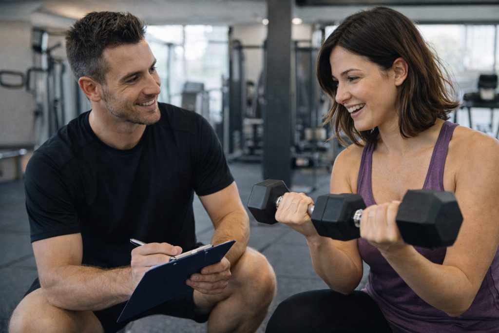 パーソナルジムでのセッションイメージ