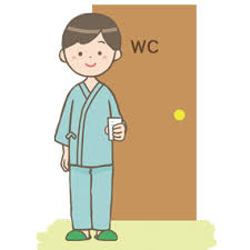 尿検査をした男性