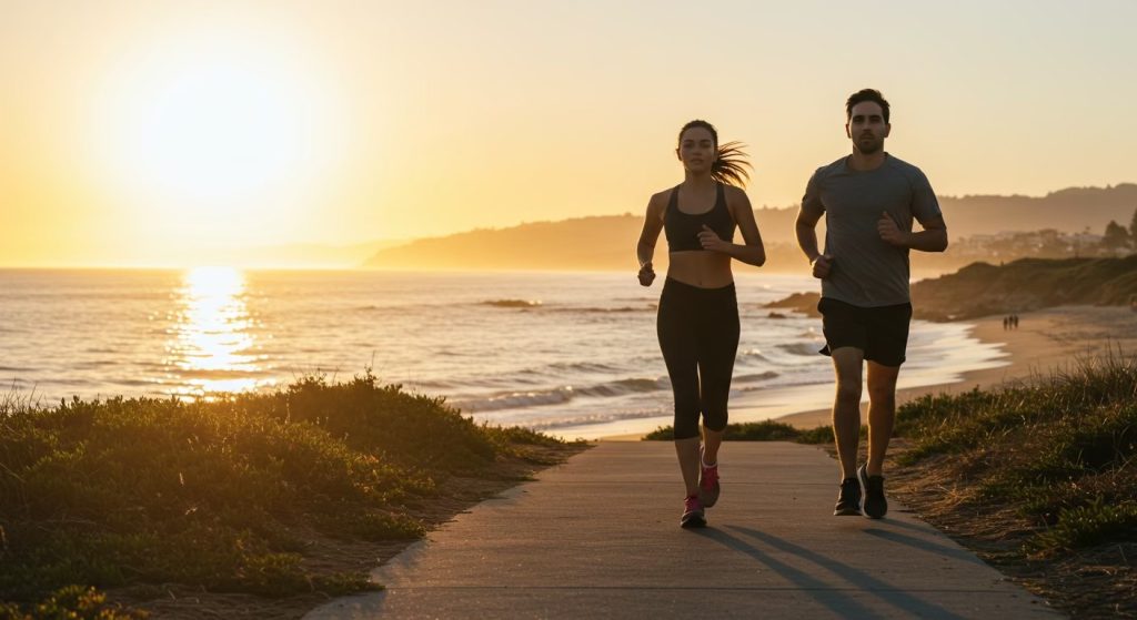 ランニングをしている人