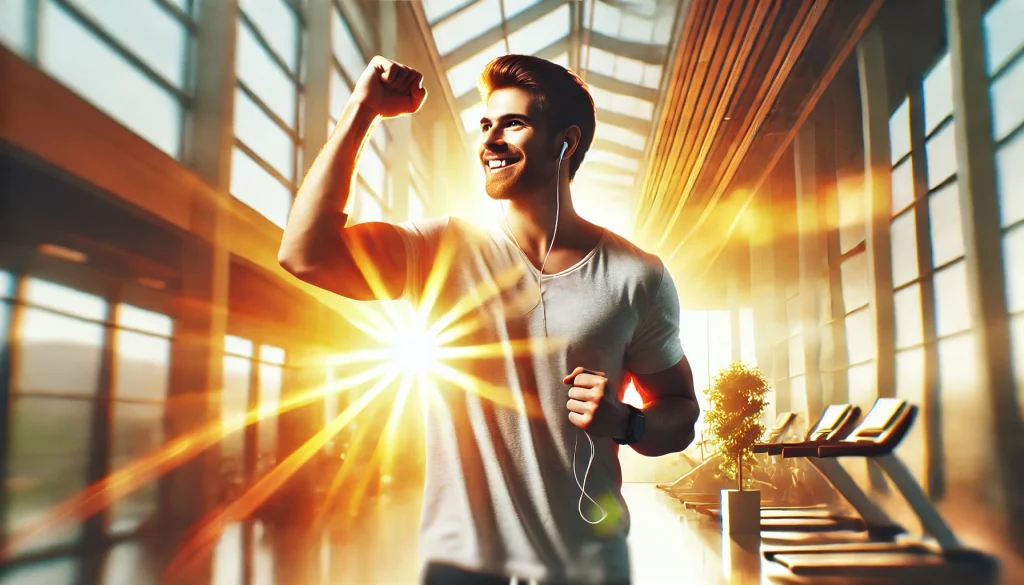 モチベーションが上がっている男性のイメージ