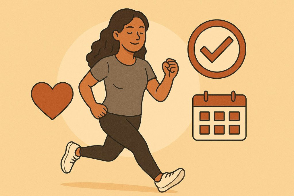 運動を習慣化できている女性のイメージ