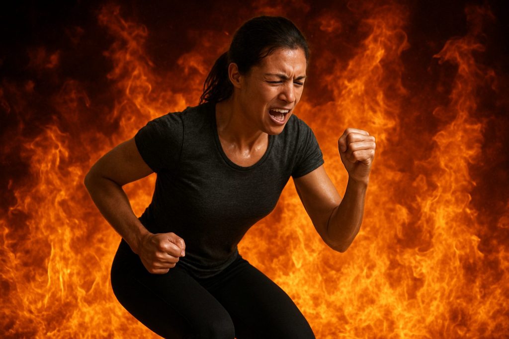 ダイエットに燃えている女性