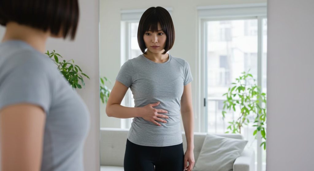 体型に悩んでいる女性