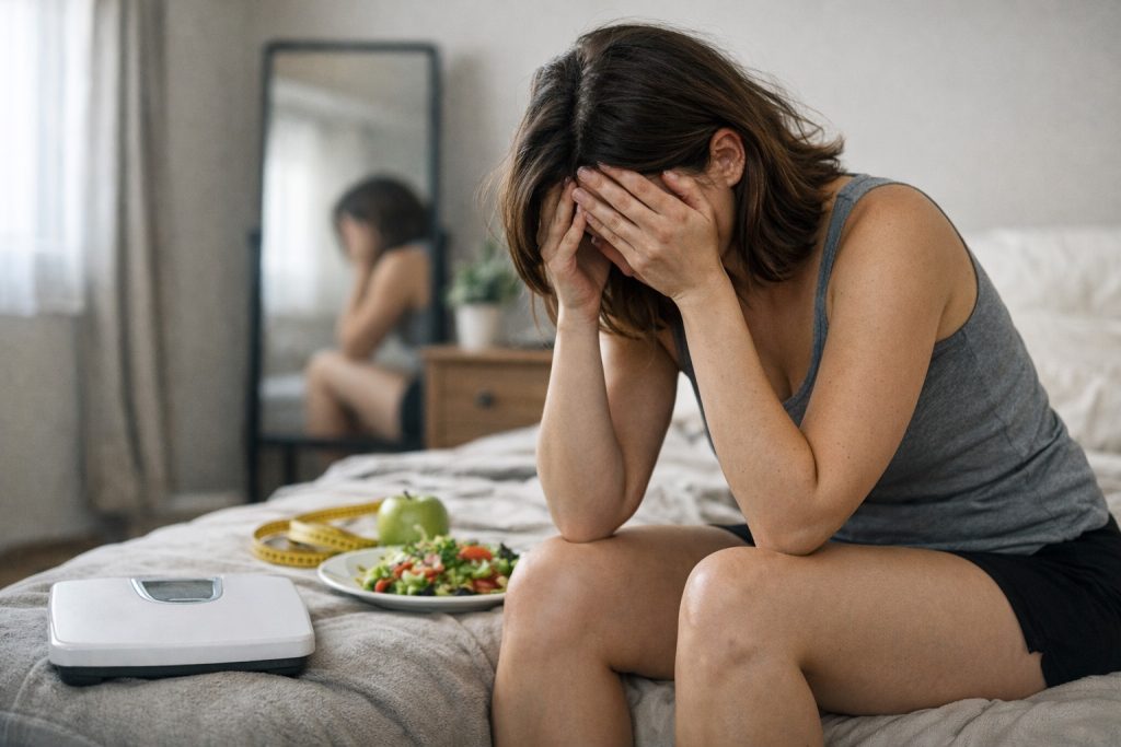 落ち込んでいる女性のイメージ